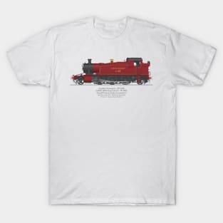 Ex-GWR Small Prairie Class 4575 Tank Locomotive 5521 as L150 T-Shirt